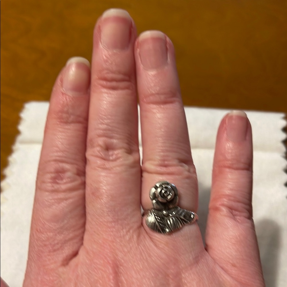 Sterling Silver Rose Ring